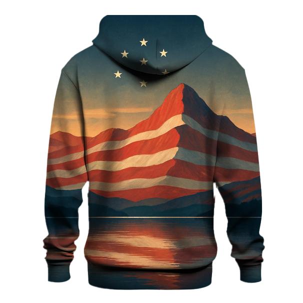 Mountain Echo Of The Flag heavyweight hoodies