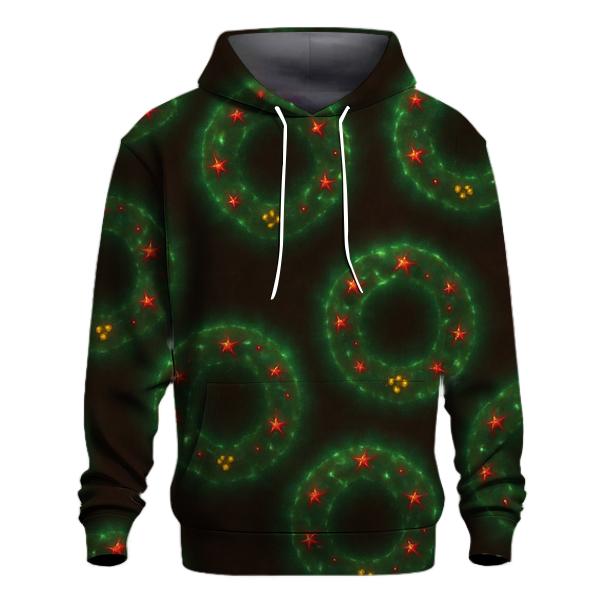 Halo Wreath Nebula Ring Tiling printed hoodies