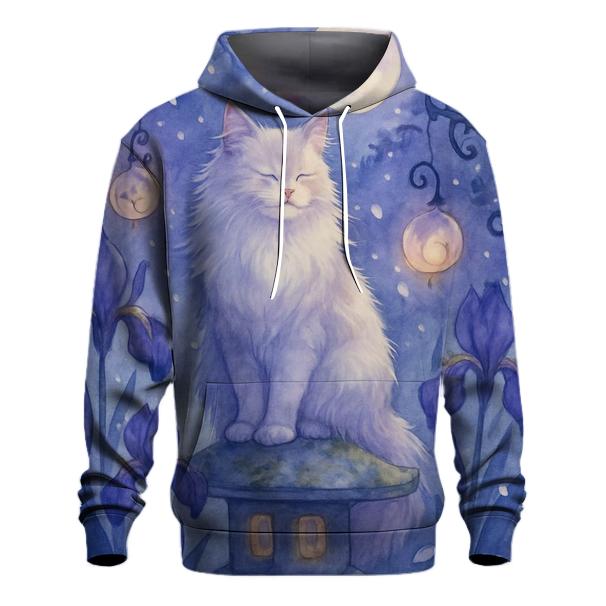 Moonlit Garden Oracle Cat hoodie trends