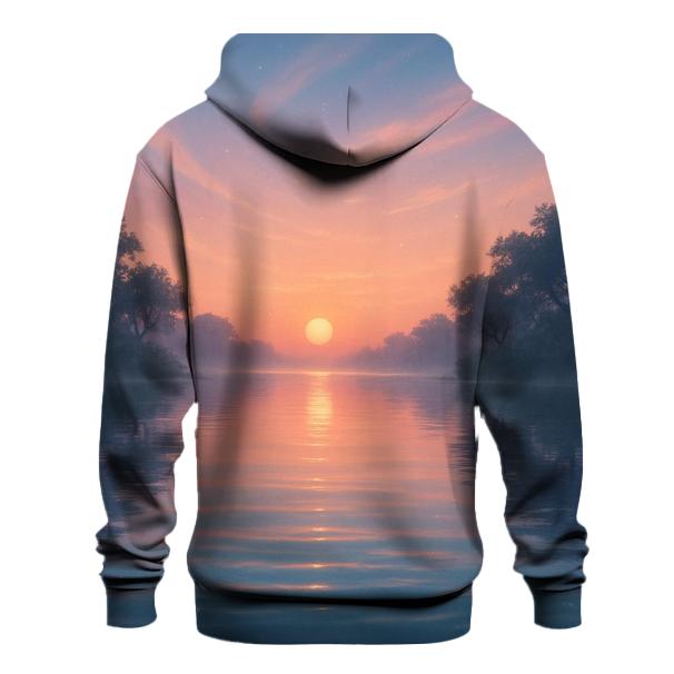 Aurora Lagoon Sunset Veil graphic hoodies