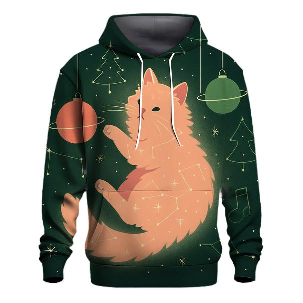 Interstellar Christmas Cat Constellation hoodie trends