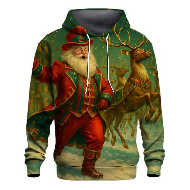 Reindeer Parade Ringmaster Santa lightweight hoodies