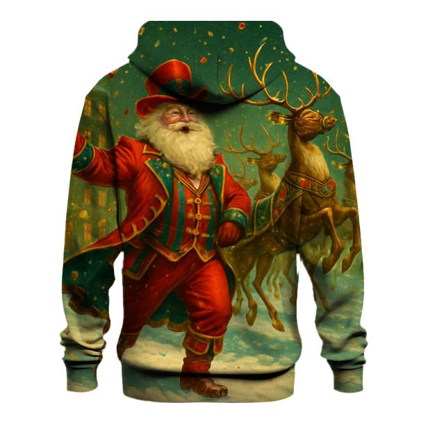 Reindeer Parade Ringmaster Santa lightweight hoodies