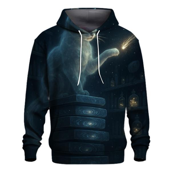 Astral Librarian Cat Of Comets lightweight hoodies