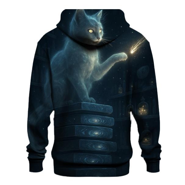 Astral Librarian Cat Of Comets lightweight hoodies