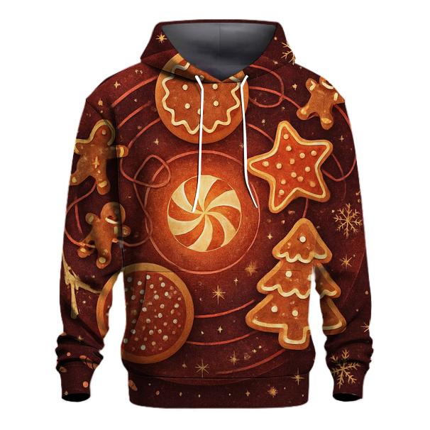 Orbiting Christmas Cookies Carousel heavyweight hoodies