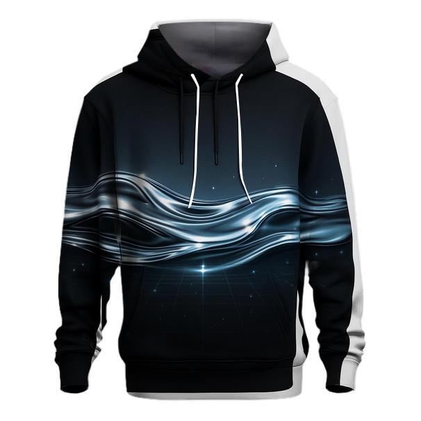 Liquid Chrome Horizon Gradient hoodies fashion