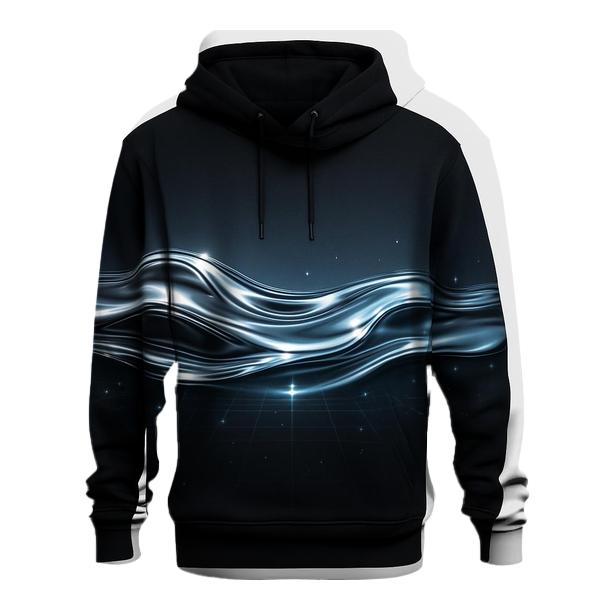 Liquid Chrome Horizon Gradient hoodies fashion