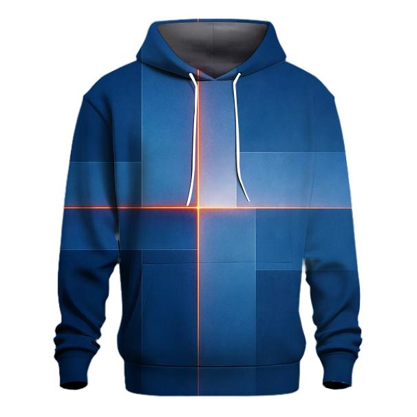 Icelandic Glacier Fire Minimal Flag embroidered hoodies