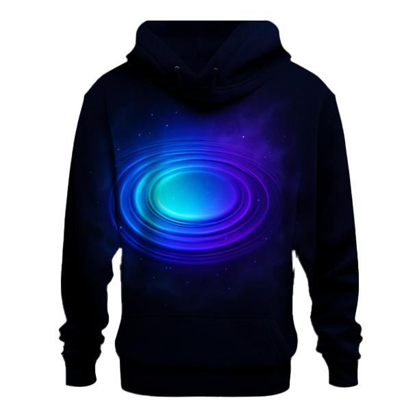 Cosmic Ripple Gradient Pool embroidered hoodies