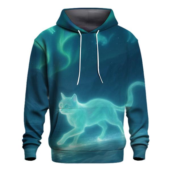 Aurora Glacier Spirit Cat designer hoodies