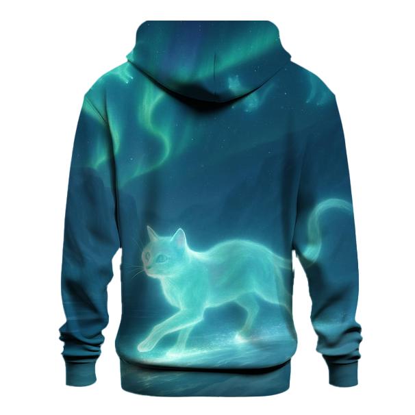 Aurora Glacier Spirit Cat designer hoodies