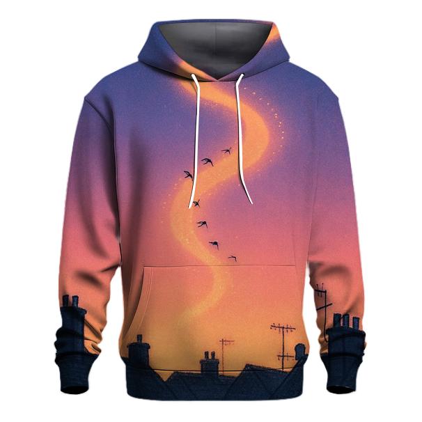 Sky Path Over Rooftops hoodie designs