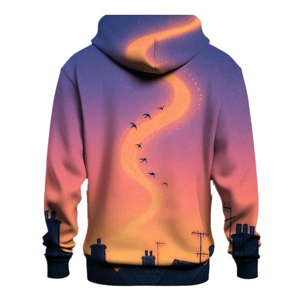Sky Path Over Rooftops hoodie designs