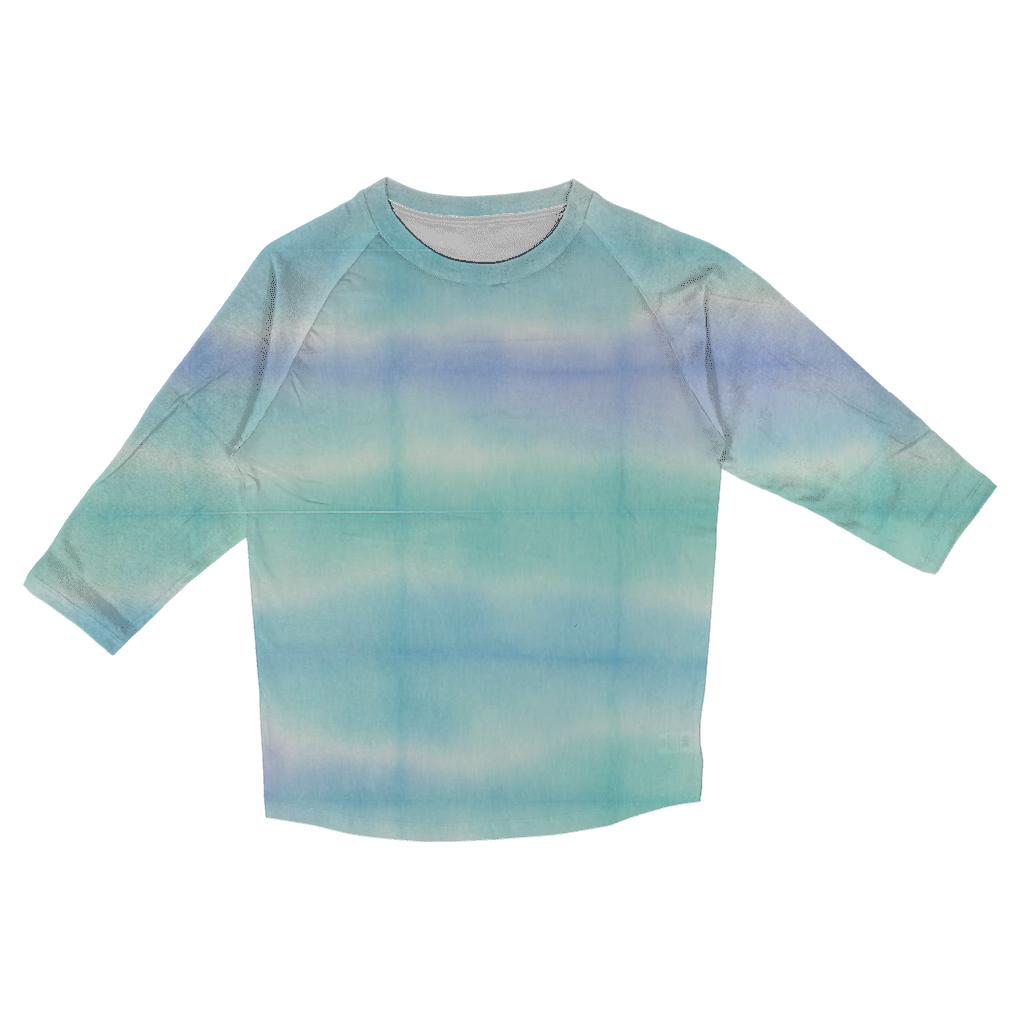 Pastel Horizon Stripe Overdye cotton quarter sleeve shirts