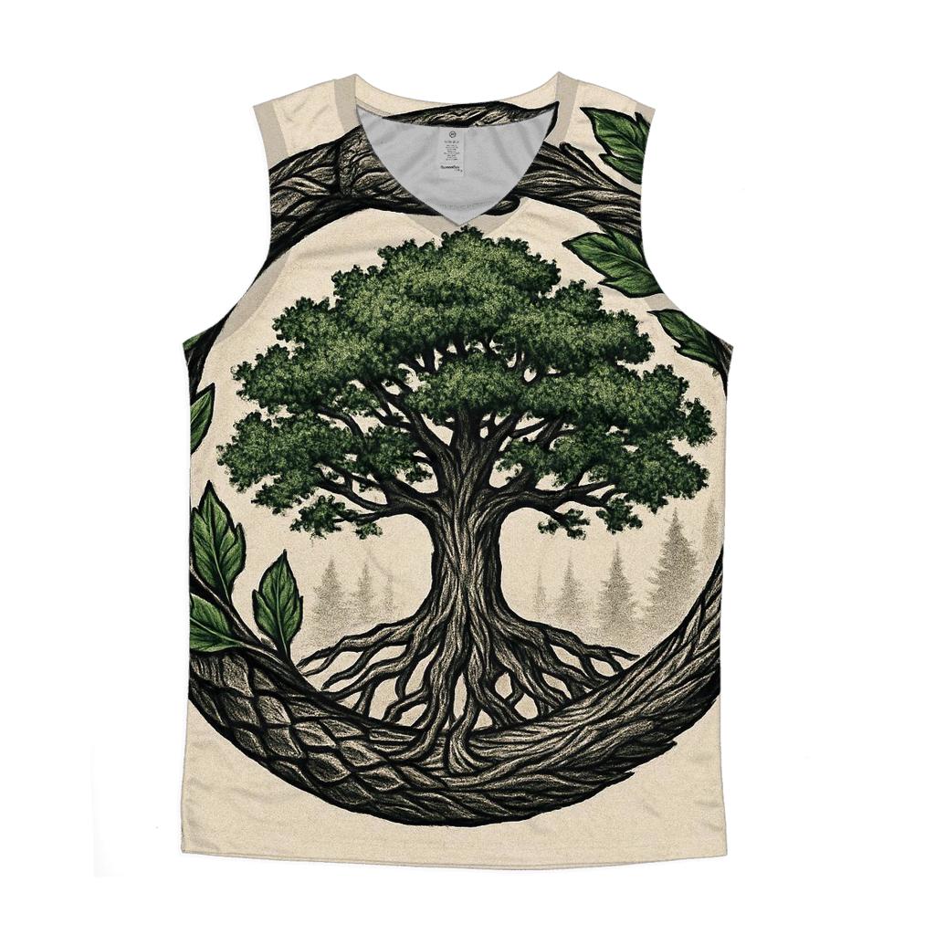 Forest Heart Ouroboros casual summer tank tops