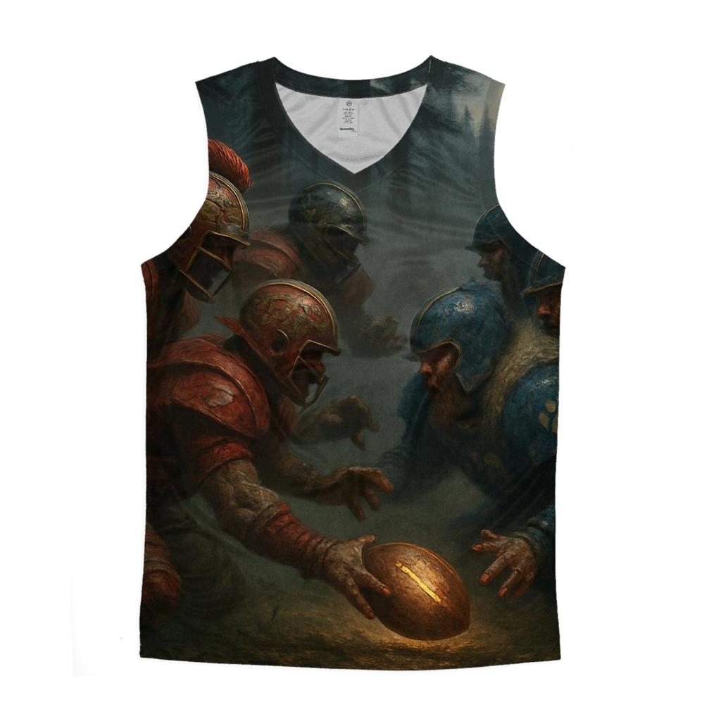 Forest Battle Bears Versus Braves casual summer tank tops