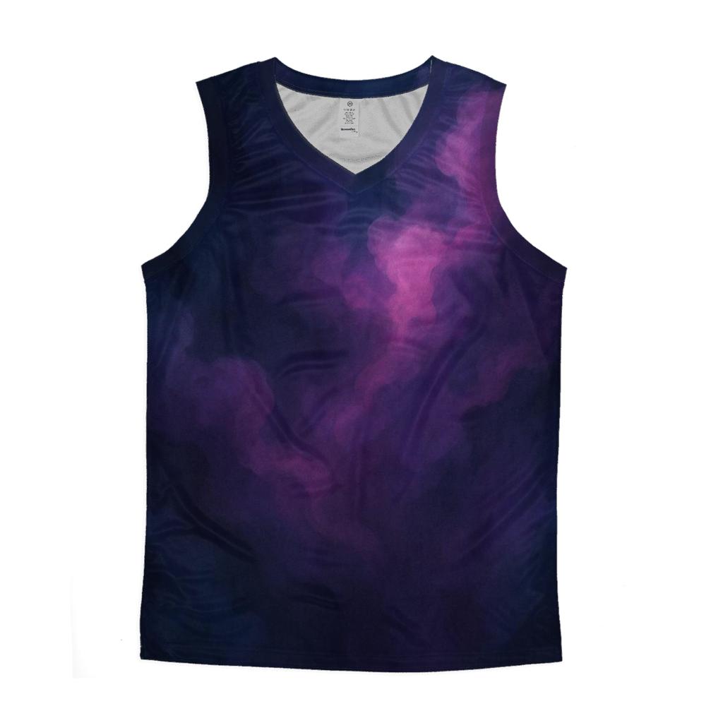 Nebula Ink Drift graphic print tank tops