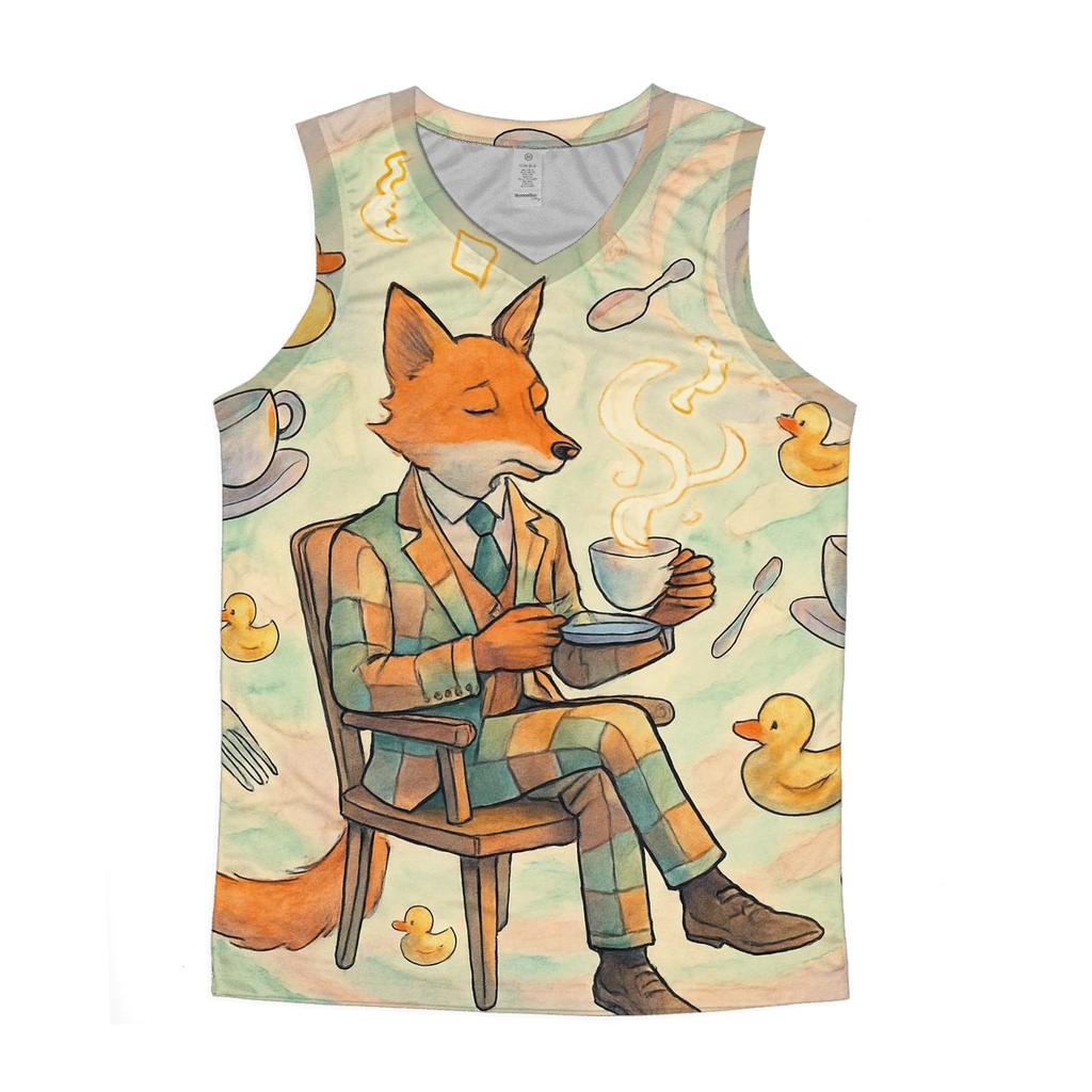 Whimsy Vortex Tea Time personalized athletic tanks