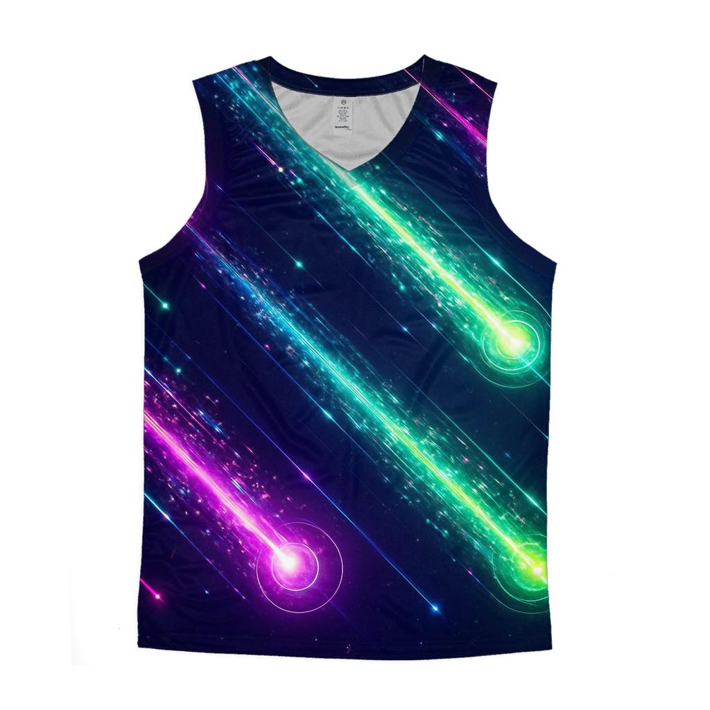 Neon Meteor Glam Trail trendy fitted tank tops