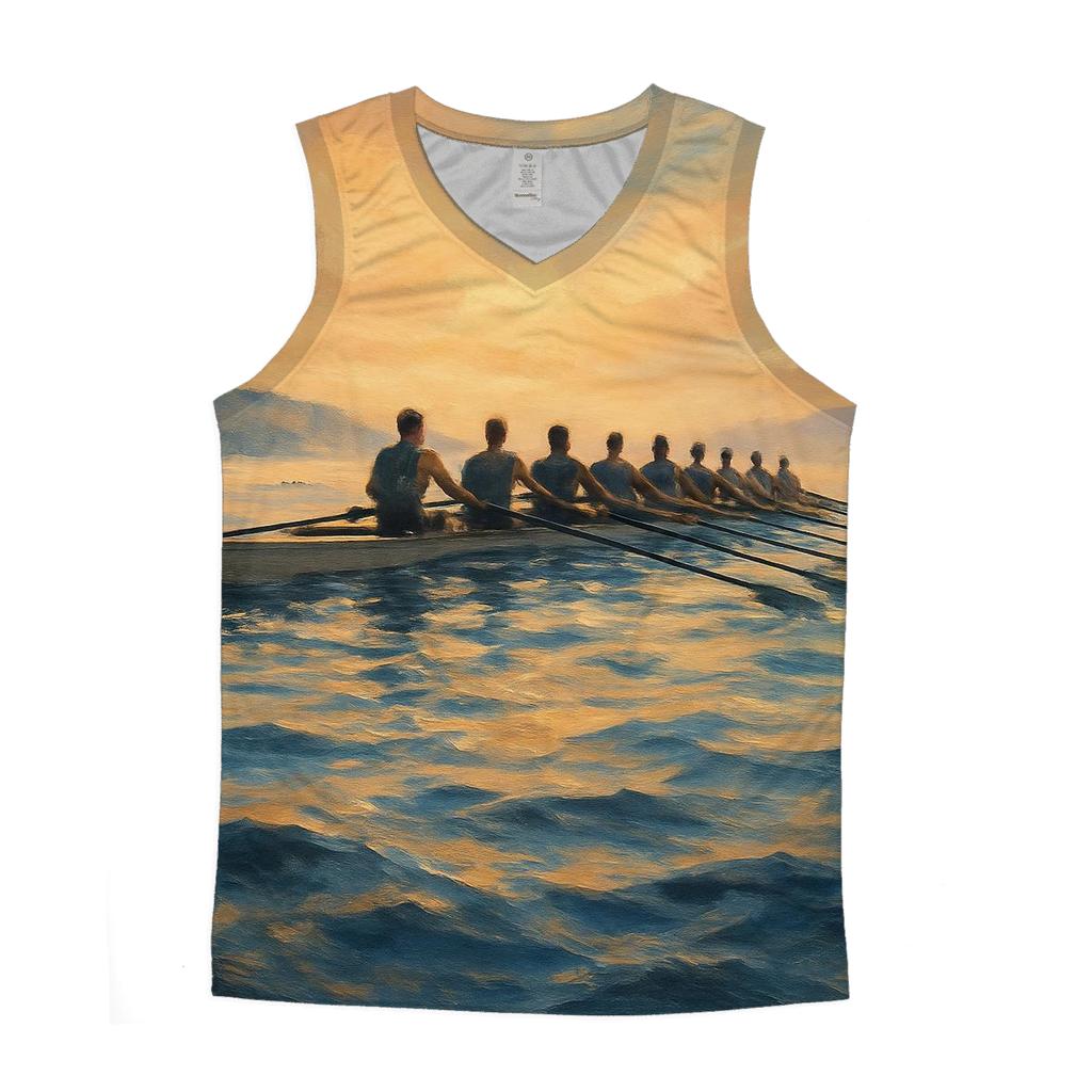 Coastal Rowing Sunrise Power stylish racerback tanks