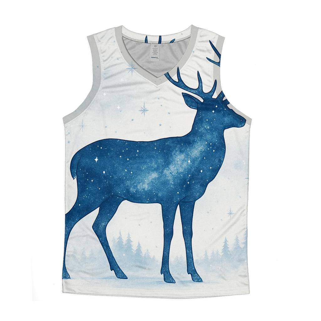 Celestial Double Exposure Deer sports performance tank tops