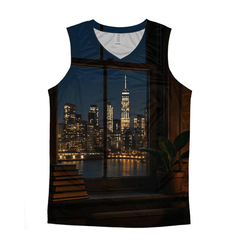 Brooklyn Brownstone Window Framing Skyline custom tank tops