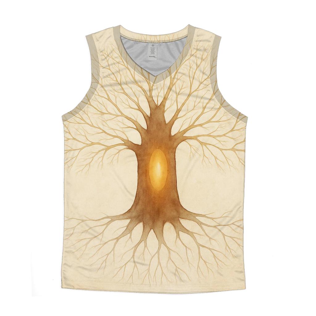 Radiant Heartwood Tree designer workout tanks