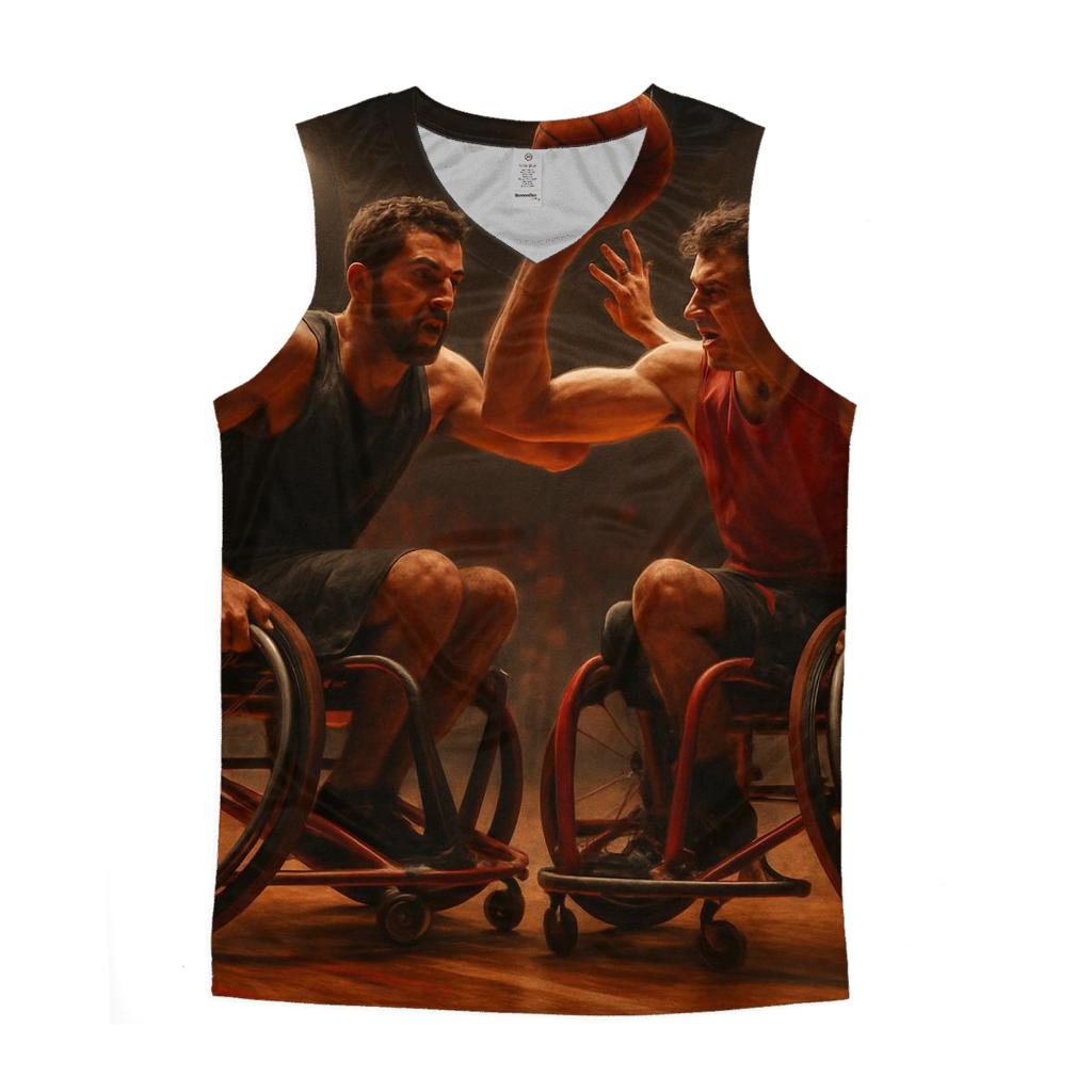 Urban Wheelchair Basketball Clash personalized athletic tanks