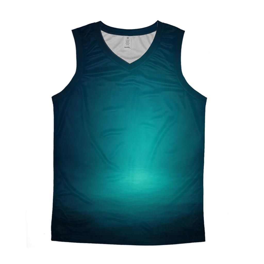 Midnight Lagoon Glow casual summer tank tops