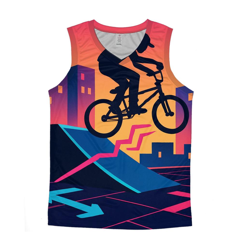 Electric BMX Street Track graphic print tank tops