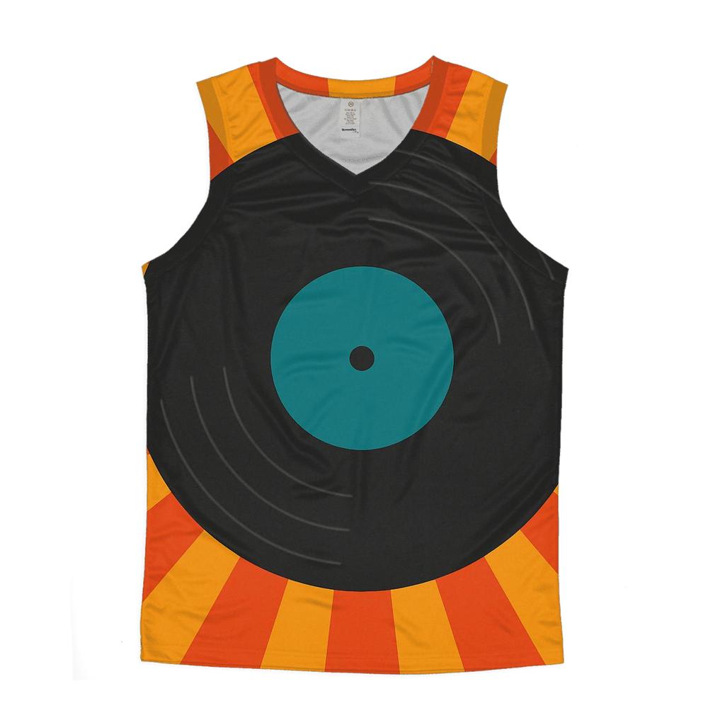 Sunburst Vinyl Groove trendy fitted tank tops