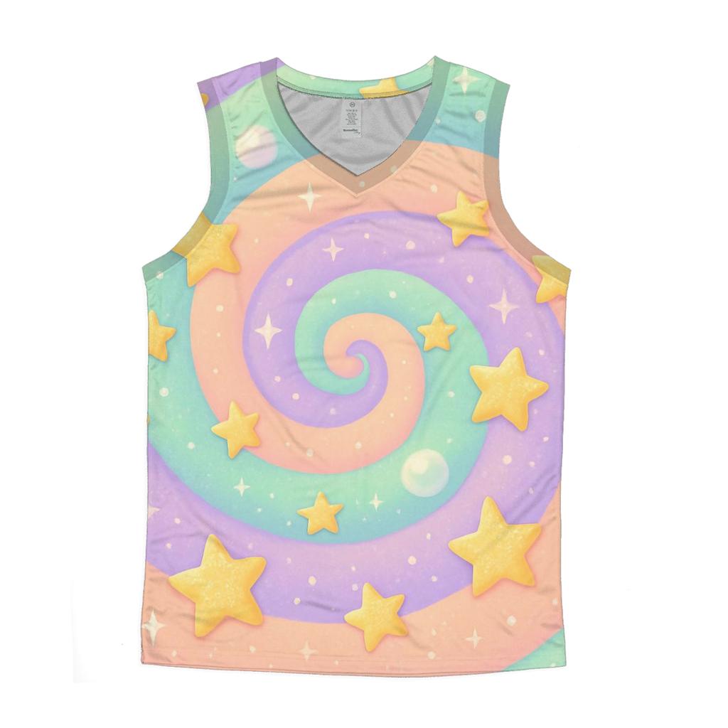 Pastel Stardust Carousel designer workout tanks
