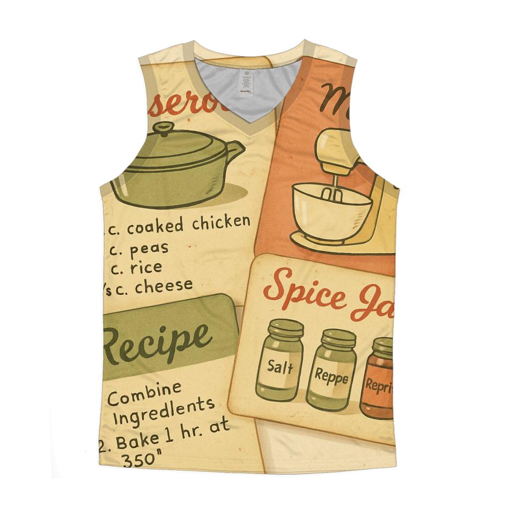 Midcentury Kitchen Recipe Card Set cotton sleeveless tops