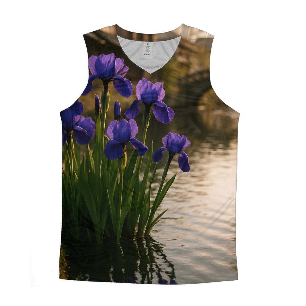 Iris Reflections At Traditional Canal Edge custom tank tops