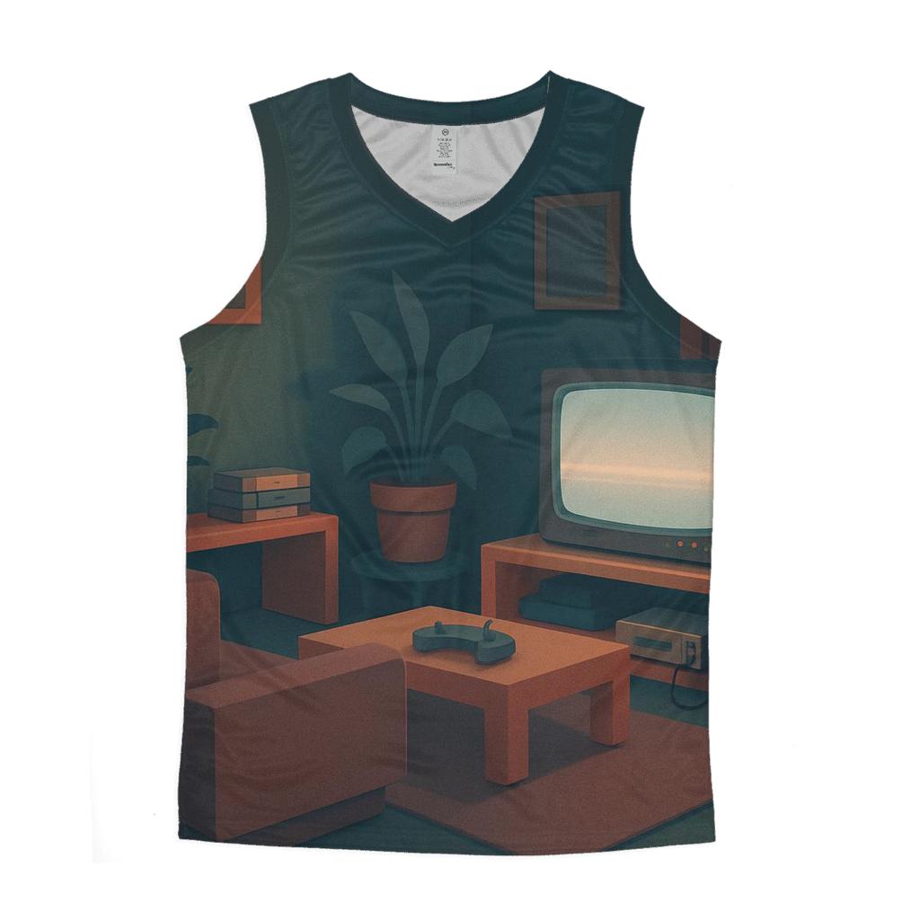 VHS Living Room Glow designer workout tanks