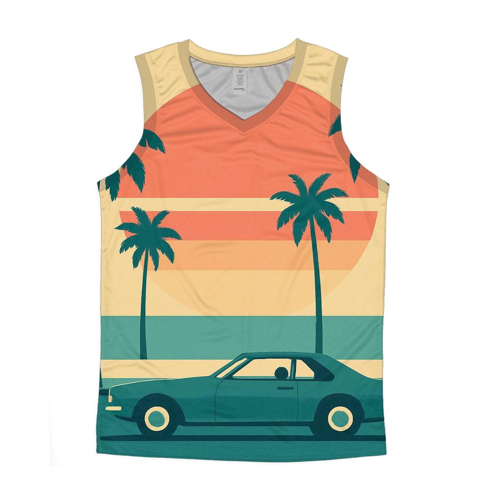 Palm Drive Sunset Cruise designer workout tanks
