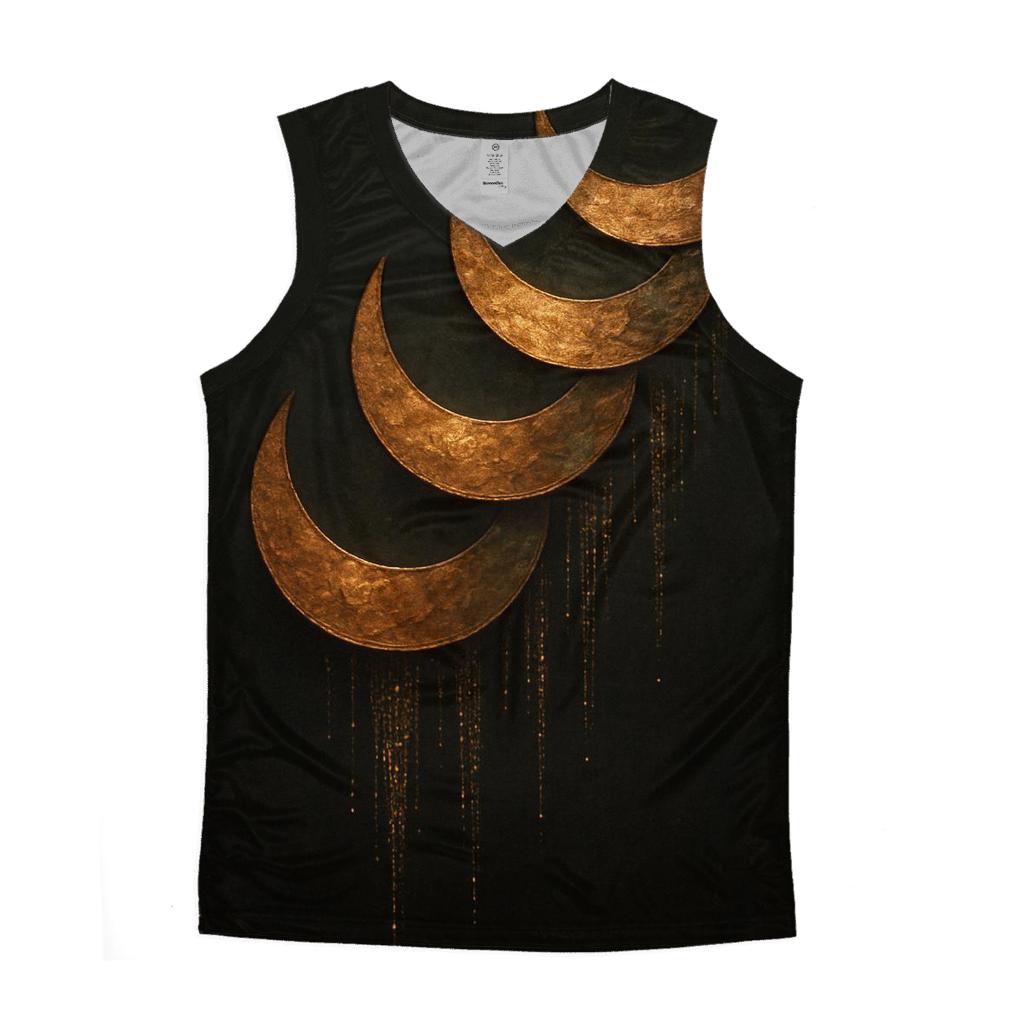 Bronze Lunar Cascade personalized athletic tanks