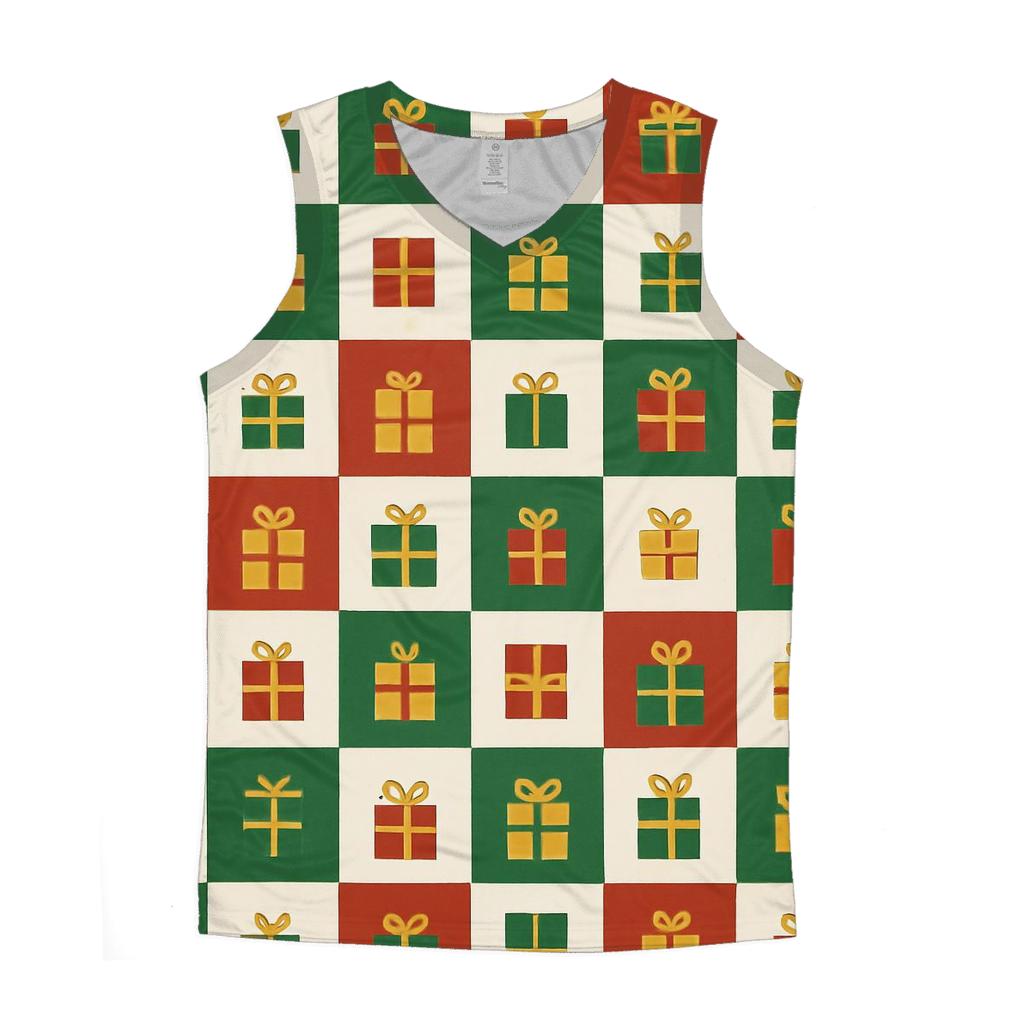 Gift Box Checker Parade stylish racerback tanks