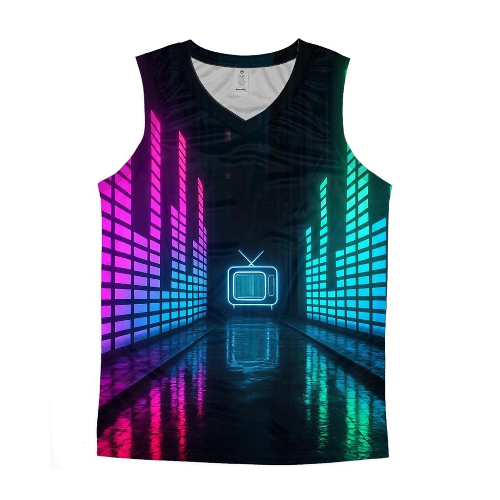 Neon Equalizer Alley stylish racerback tanks