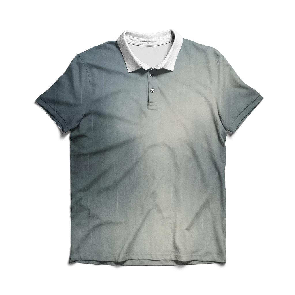 Rain Soaked Window Fade casual sports polo shirts