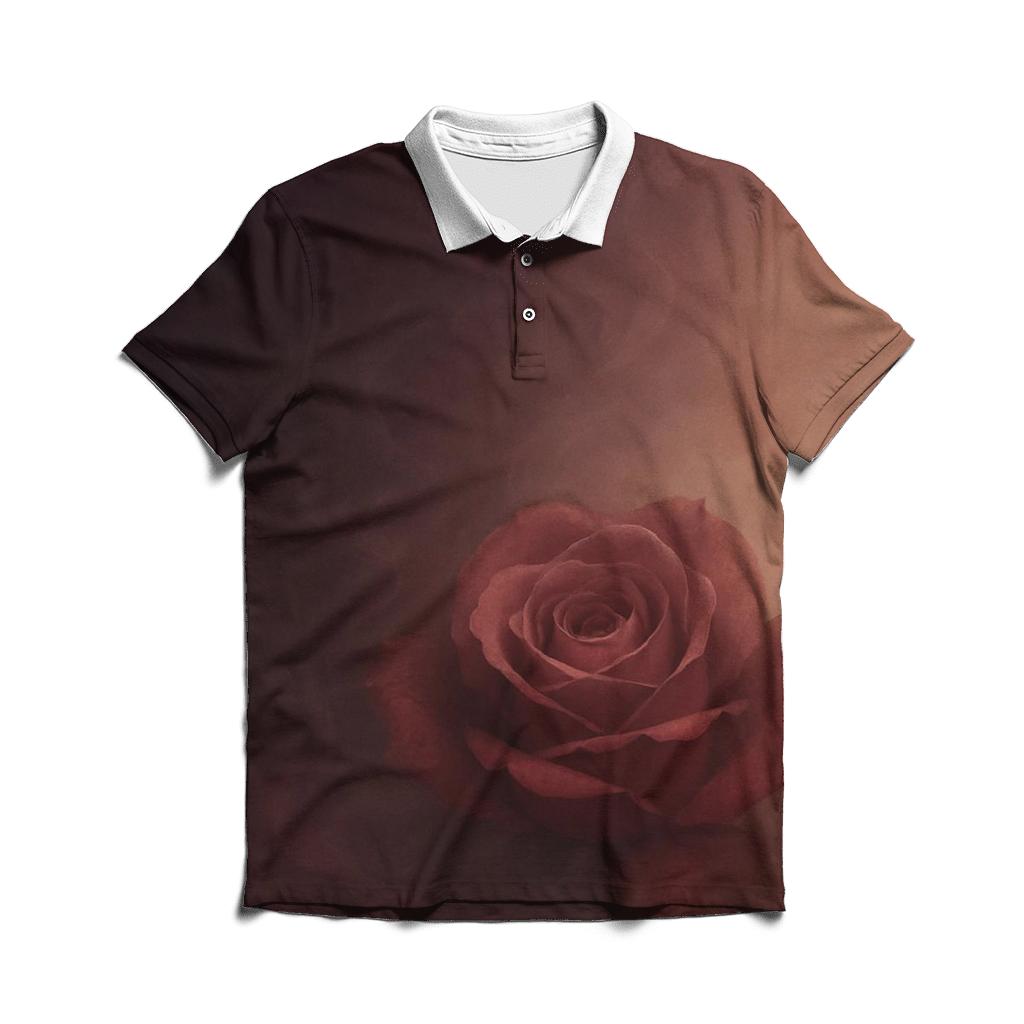 Smoky Rose Gradient premium cotton polo shirts