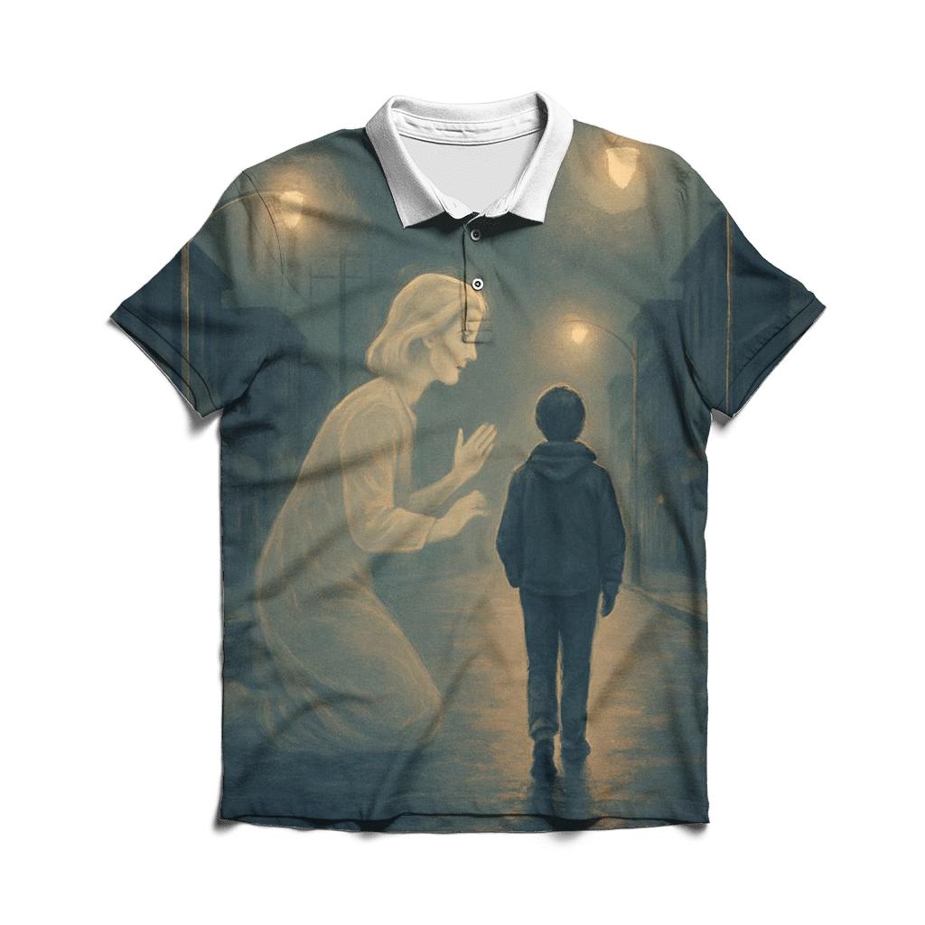 The Silent Prayers Beneath My Every Step casual sports polo shirts