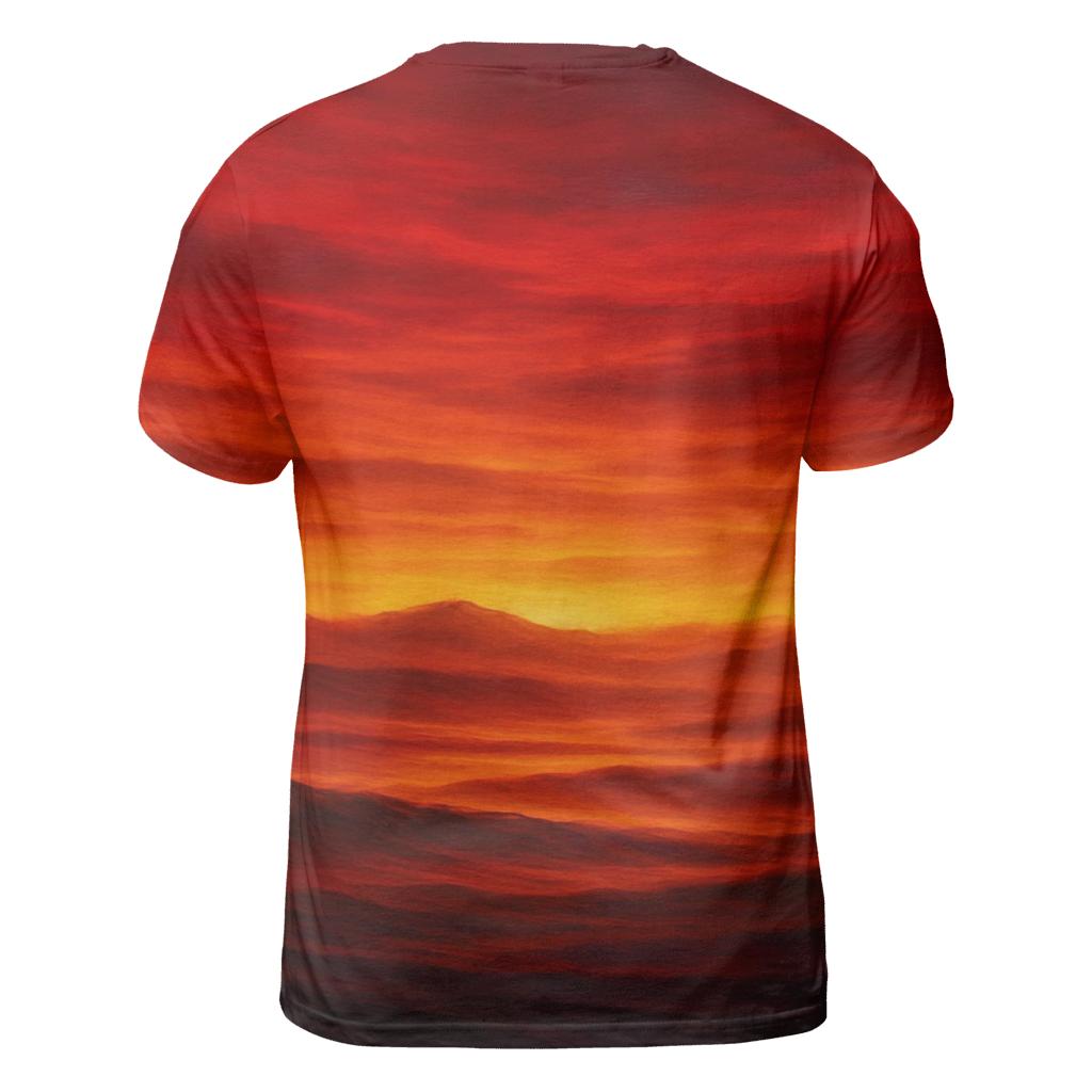 Molten Horizon Flow creative print fashion shirts