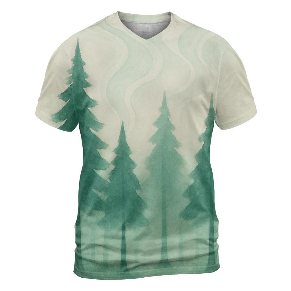 Breath Of The Forest artistic all-over print tops