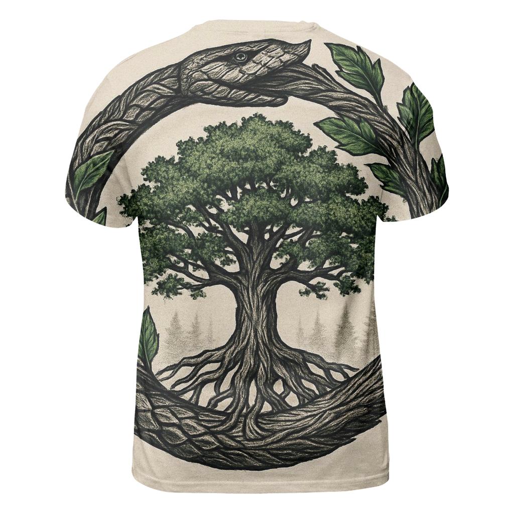 Forest Heart Ouroboros custom all-over print shirts