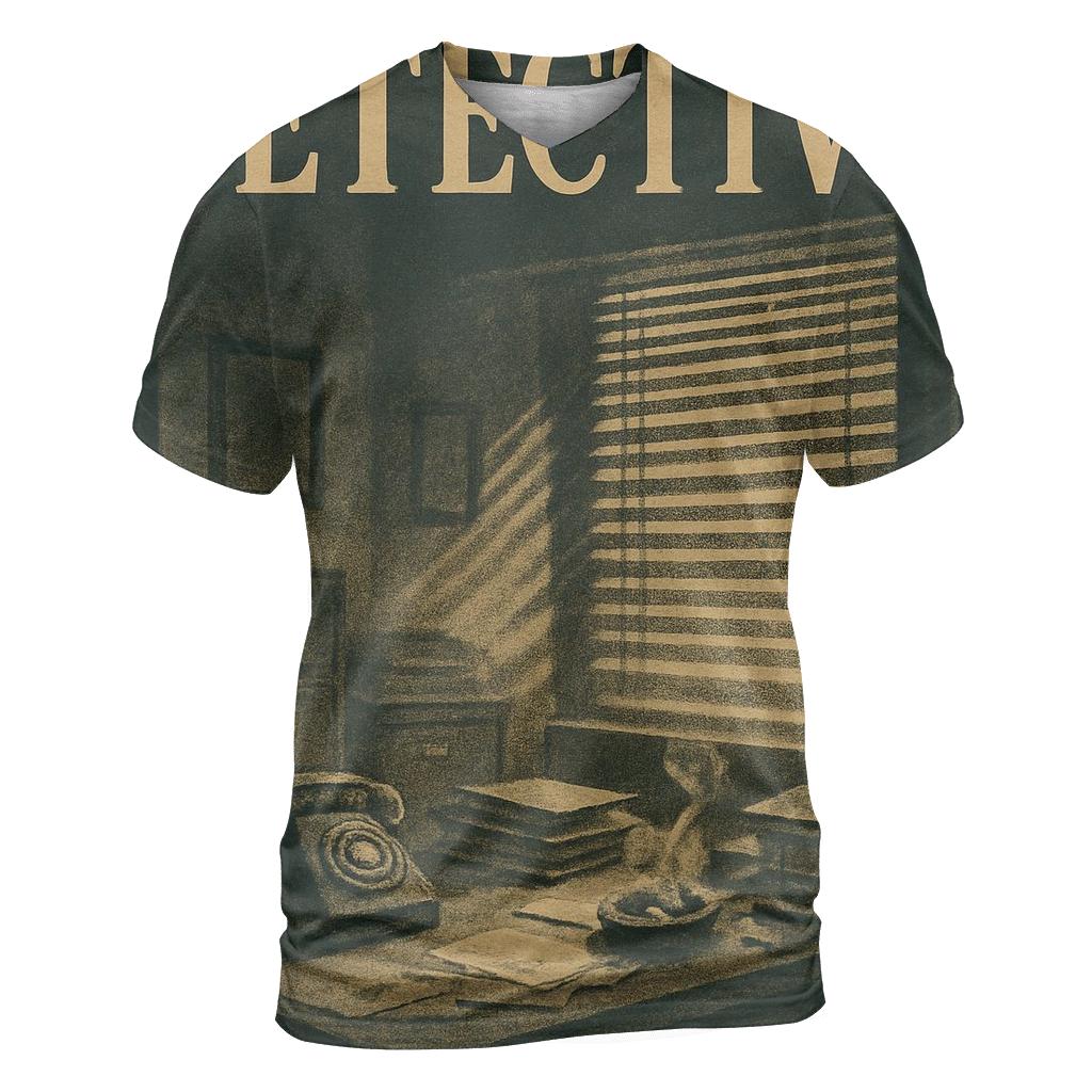 Noir Detective Office Book Cover designer pattern shirts