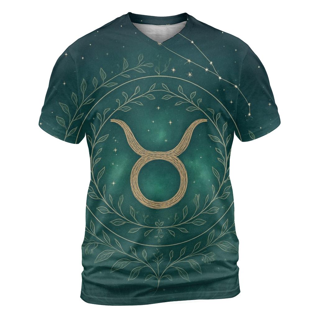 Taurus Celestial Garden Sigil custom all-over print shirts