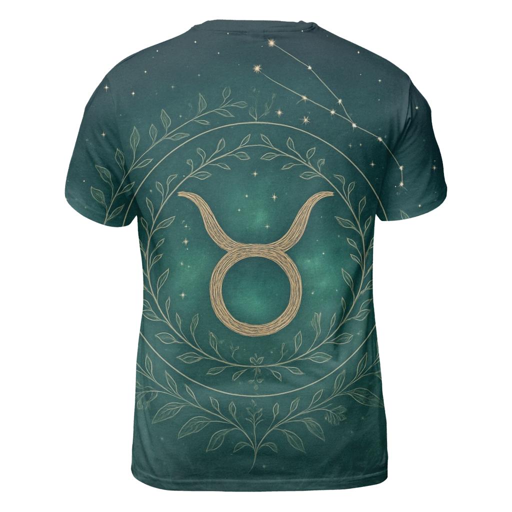Taurus Celestial Garden Sigil custom all-over print shirts