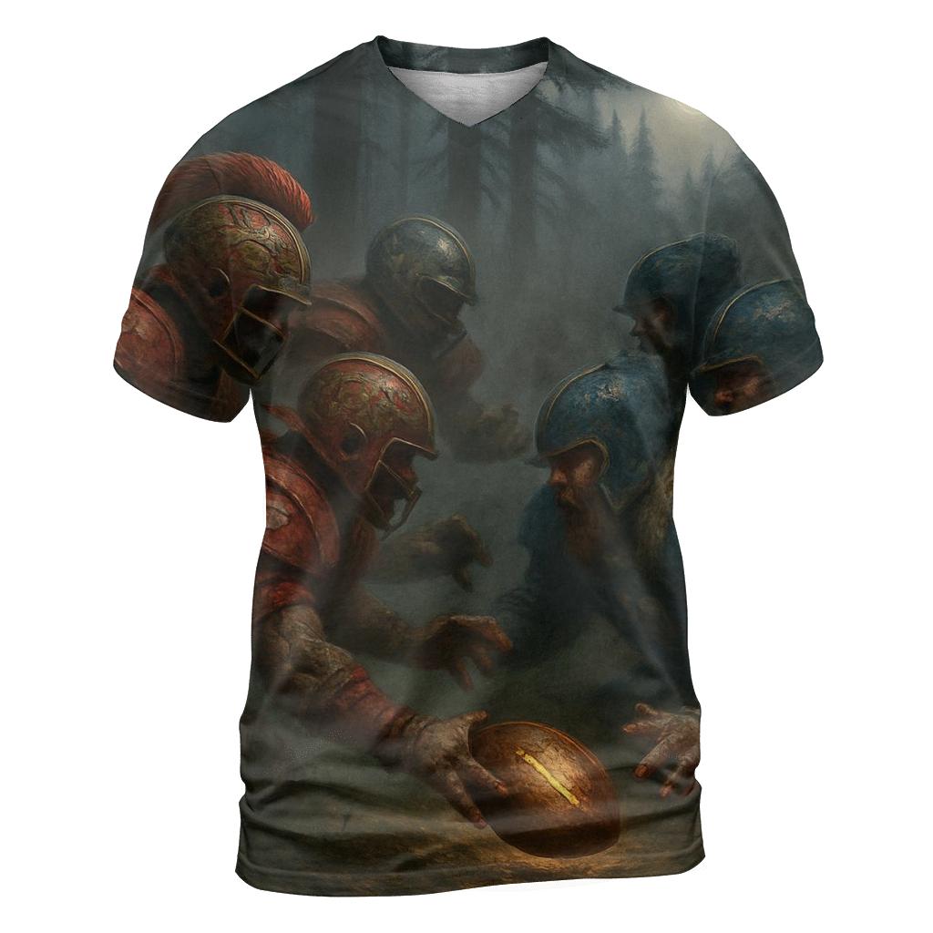 Forest Battle Bears Versus Braves creative print fashion shirts